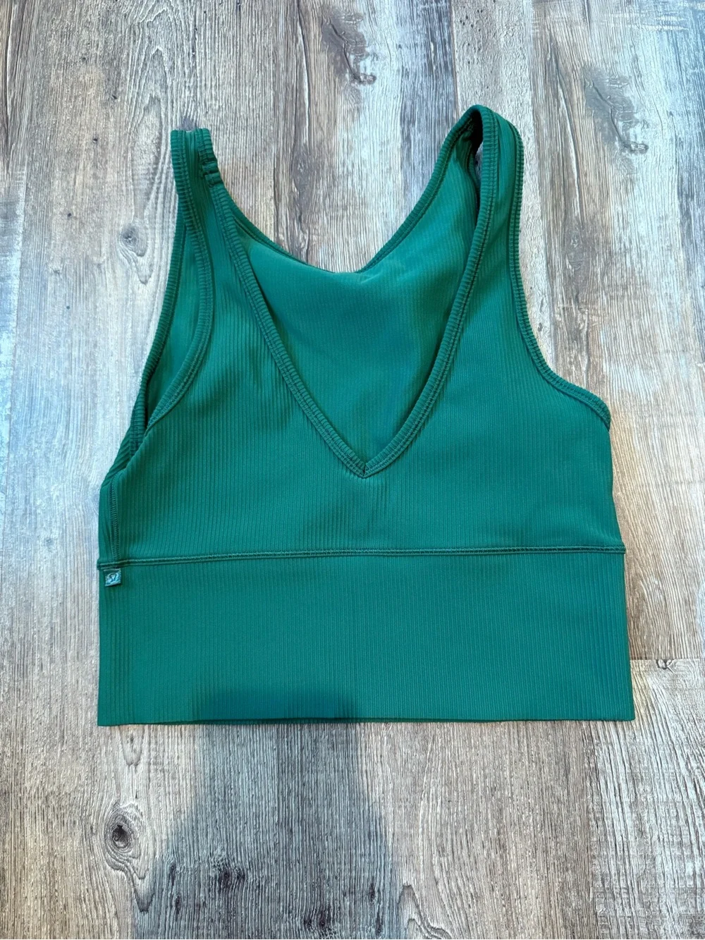 Ribbed Power Pivot Top - Hunter Green